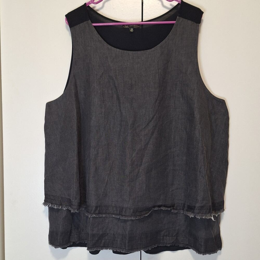 Diane Gilman DG2 Softcell Easy Tank  BlackSize 2X